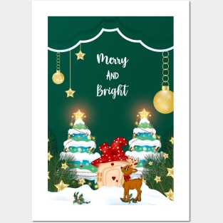 Merry And Bright Posters and Art